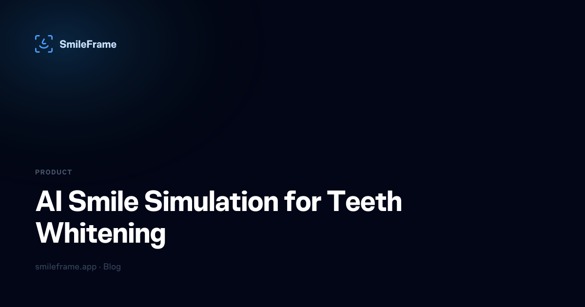 AI Smile Simulation for Teeth Whitening