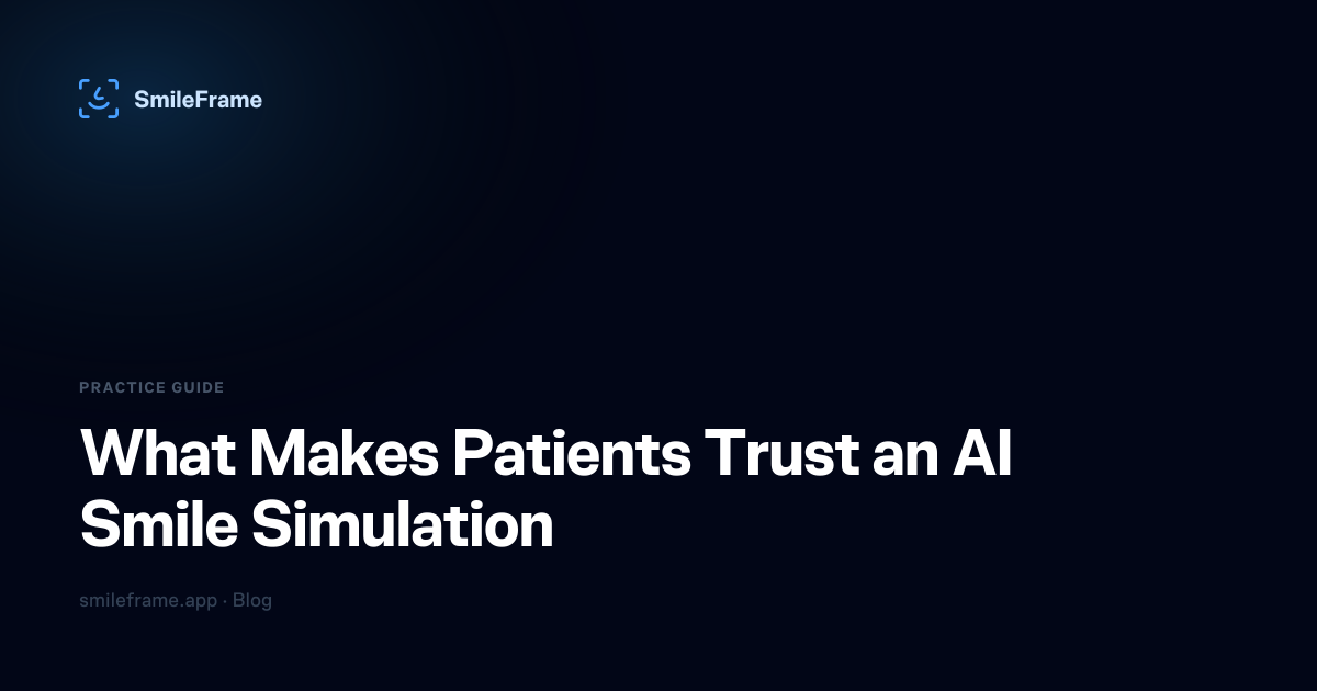 What Makes Patients Trust an AI Smile Simulation