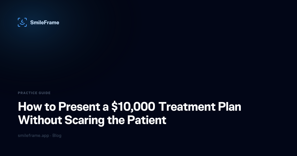How to Present a $10,000 Treatment Plan Without Scaring the Patient