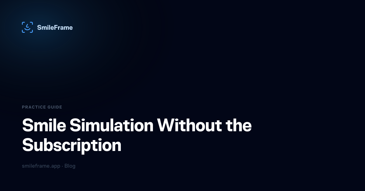Smile Simulation Without the Subscription